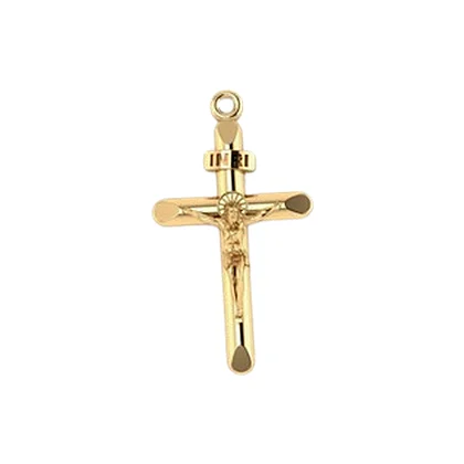 Pingente Cruz com Cristo – Clássica Lisa