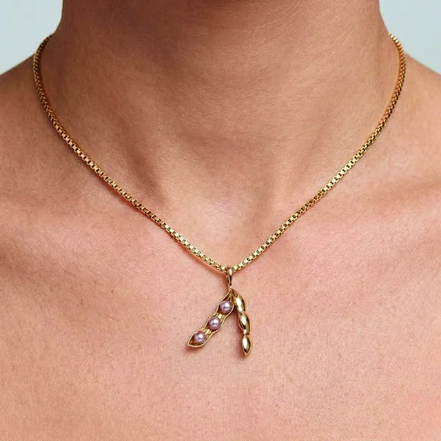 Pingente Vagem de Soja no modelo