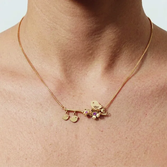Suporte com Pingente Pássaros no modelo
