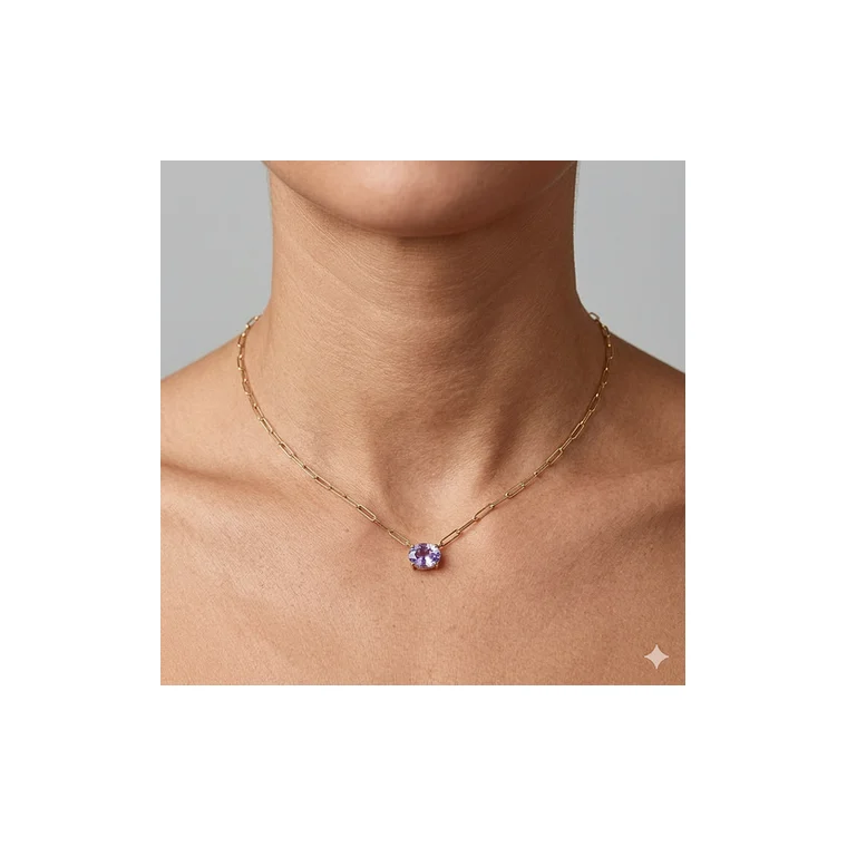 Corrente com Pingente Oval