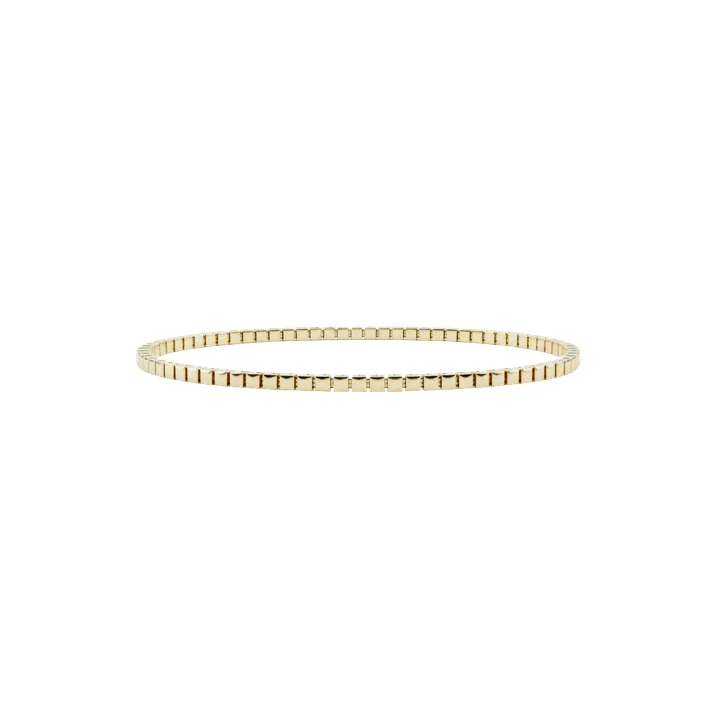 Pulseira Riviera com Elos Quadrados