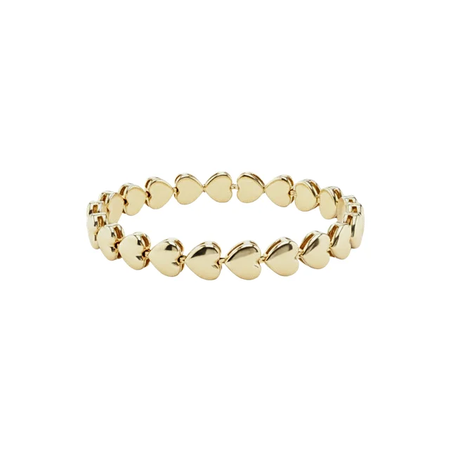Bracelete com Elos de Coração